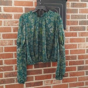Free People Clarissa Printed Top Size M